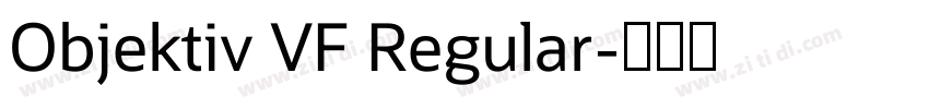 Objektiv VF Regular字体转换